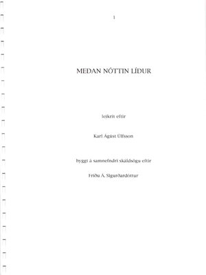 cover image of Meðan nóttin líður